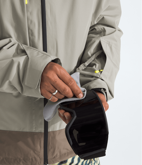 TNF Herrenjacke Thermoball Eco Snow Triclimate Clay Grey/TNF Black