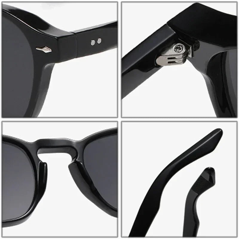 ALDGATE® Retro Rivet Square Sunglasses – UV400