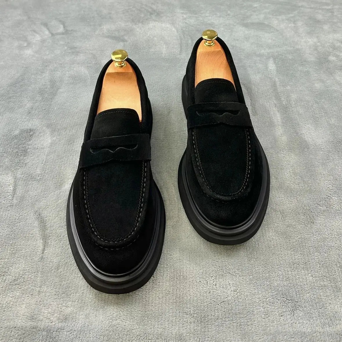 VENETIO® Matte Leather Penny Slip-On Loafer