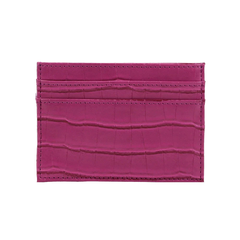 NERO® Croco-Embossed PU Leather Card Wallet