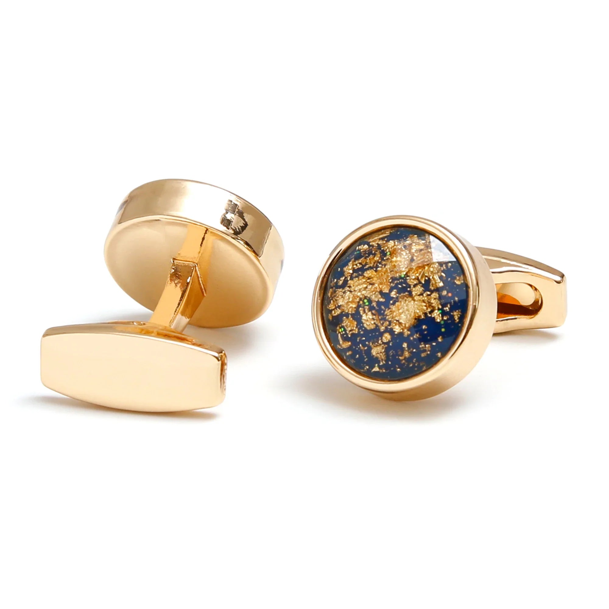 IMPERIALI® Round World Map Cufflinks – Tuxedo Edition