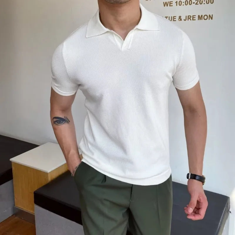 SOLARO® Loose Fit Summer Polo Shirt