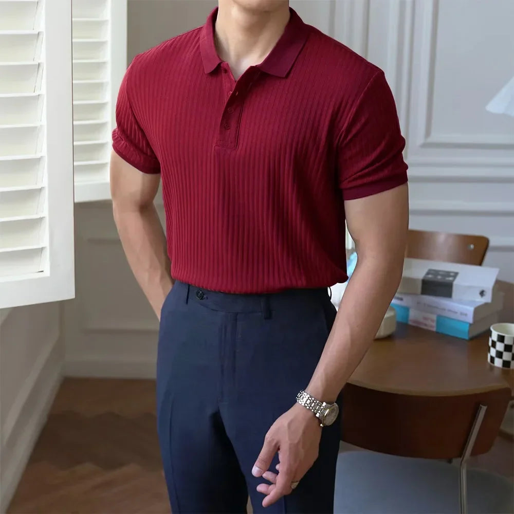 FLORIANI® Slim Fit Stretch Polo Shirt