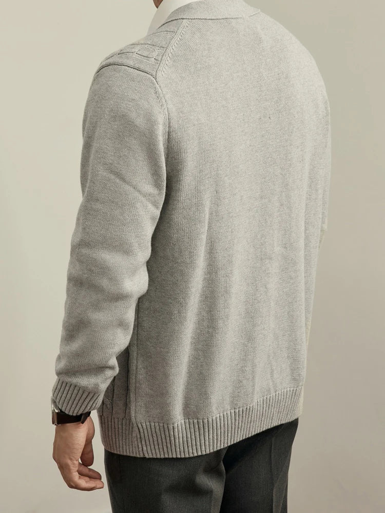 HARTWELL® Cable Knit V-Neck Cardigan