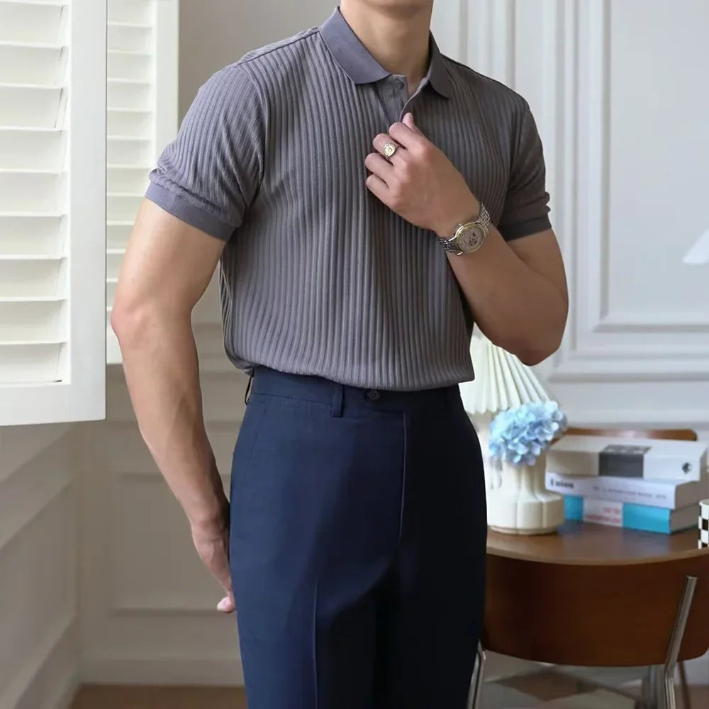 FLORIANI® Slim Fit Stretch Polo Shirt
