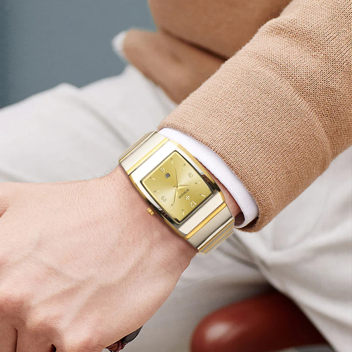 LYON® Luxury Man's Square Watch