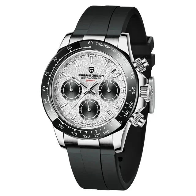 CASMONT® 40mm V2 Quartz Chronograph – Retro Sapphire Stainless Steel Waterproof Watch for Men