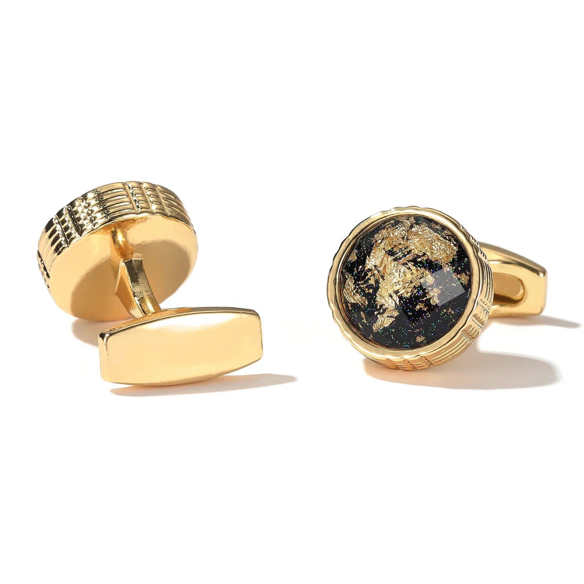 IMPERIALI® Round World Map Cufflinks – Tuxedo Edition