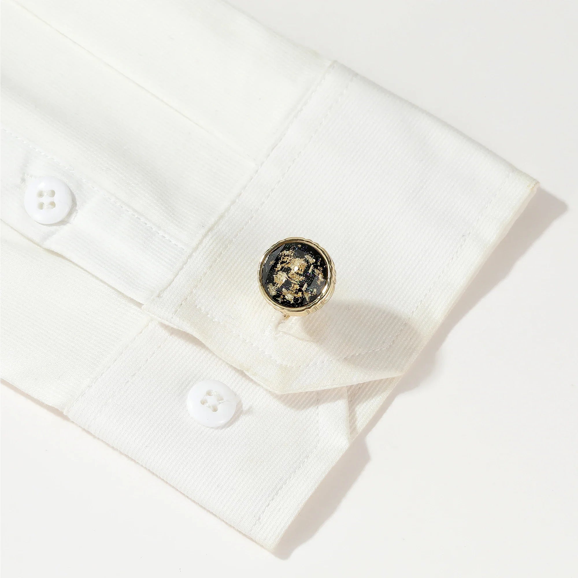 IMPERIALI® Round World Map Cufflinks – Tuxedo Edition