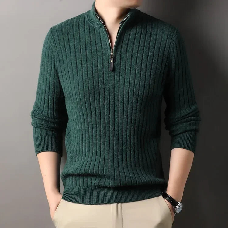 COMO® Sweater – Quarter-Zip Turtleneck Edition