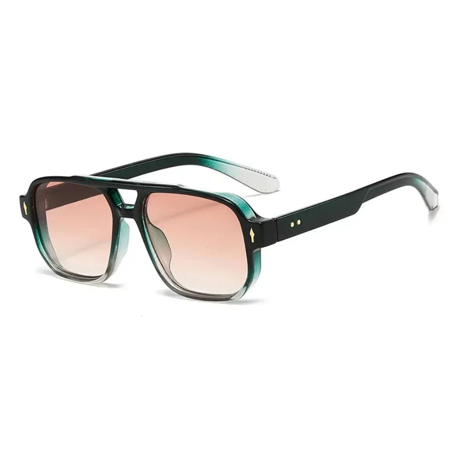 STIRLING® Square Tortoiseshell Preppy Sunglasses