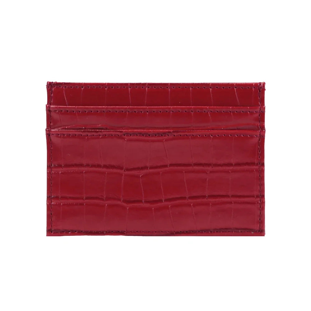 NERO® Croco-Embossed PU Leather Card Wallet