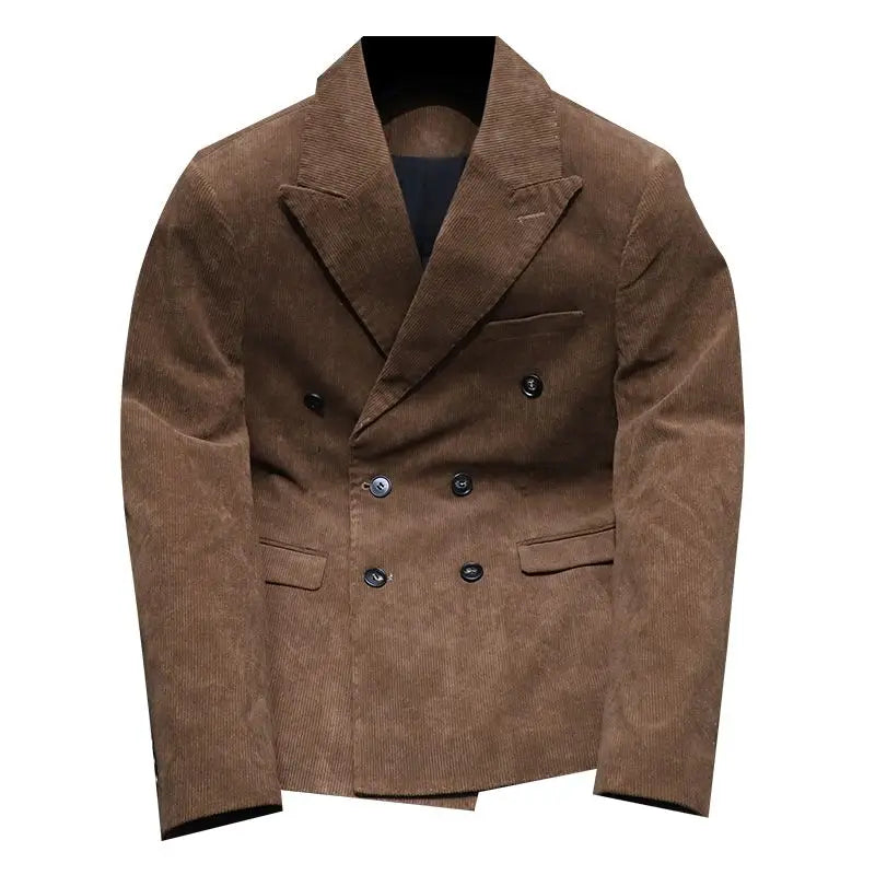 DALMORE® Double-Breasted Corduroy Slim Blazer