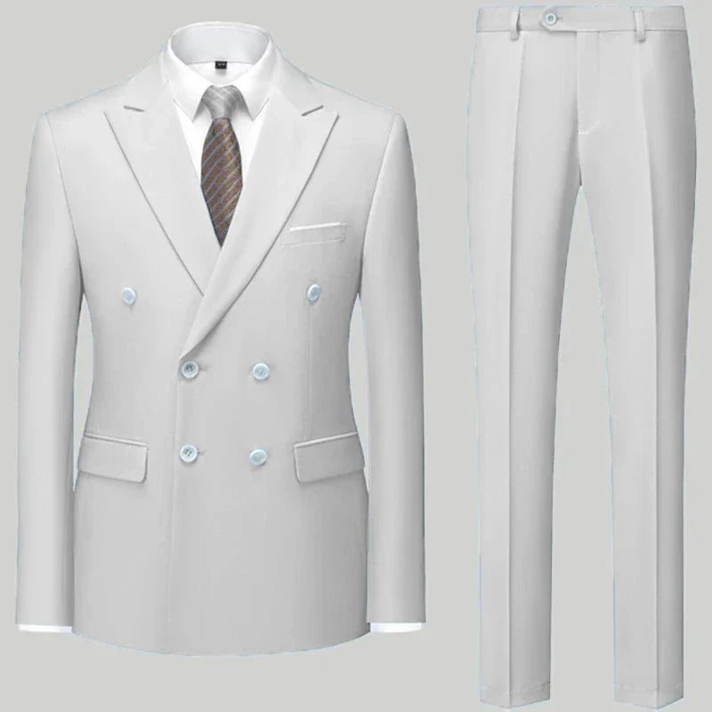 ALEKSEI® Suit Jacket Blazers Coat Pants 2 Peaces Set