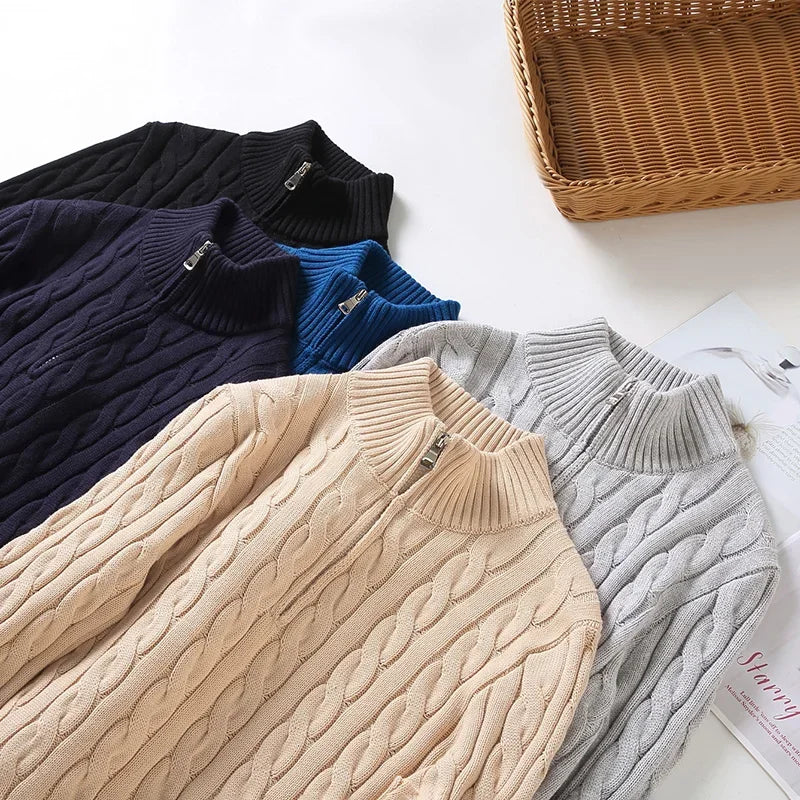 LUCERNE® Sweater – 100% Cotton Knitted Elegance