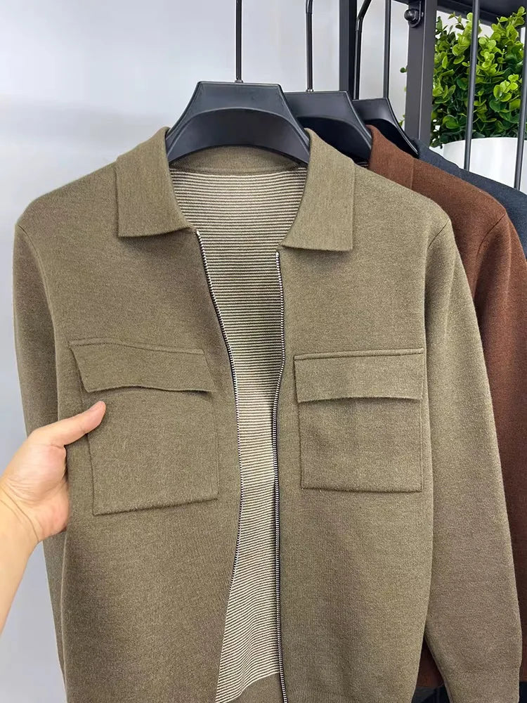 NORDVIK® Wool Zip Cardigan Coat – Scandinavian Edition