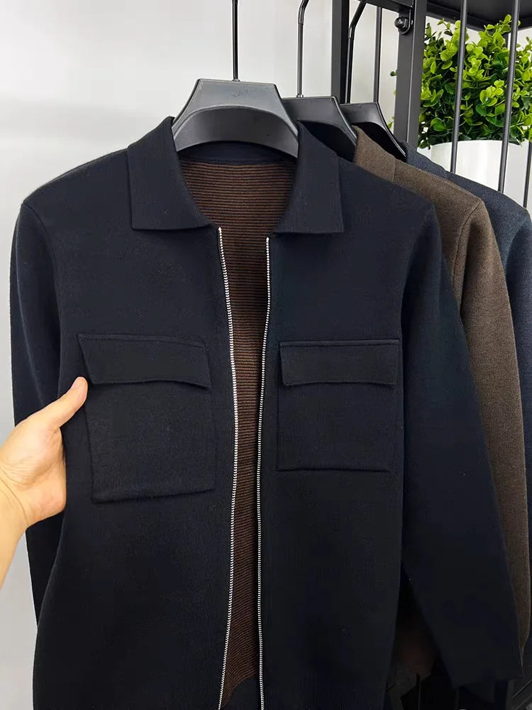 NORDVIK® Wool Zip Cardigan Coat – Scandinavian Edition