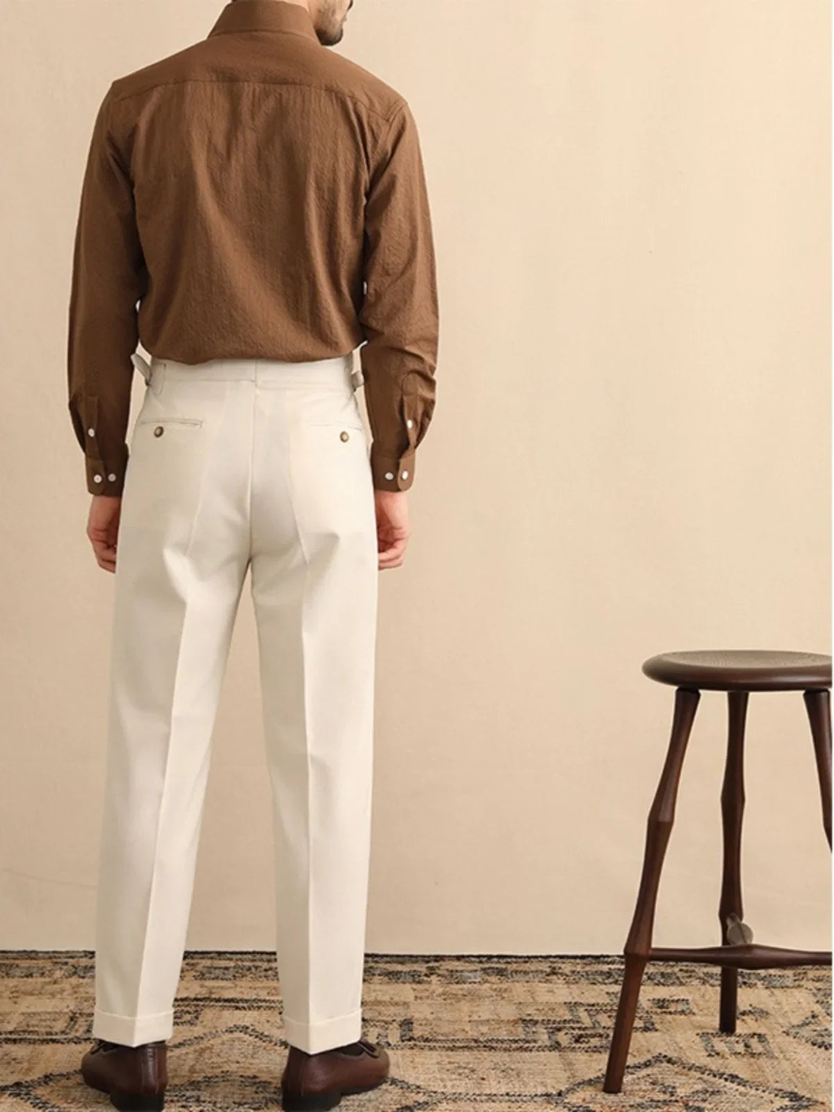 VENEZIANO® High Waist Paris Buckle Trousers – Italian Edition