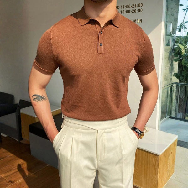 LIVORNO® Casual Men Polo Shirt
