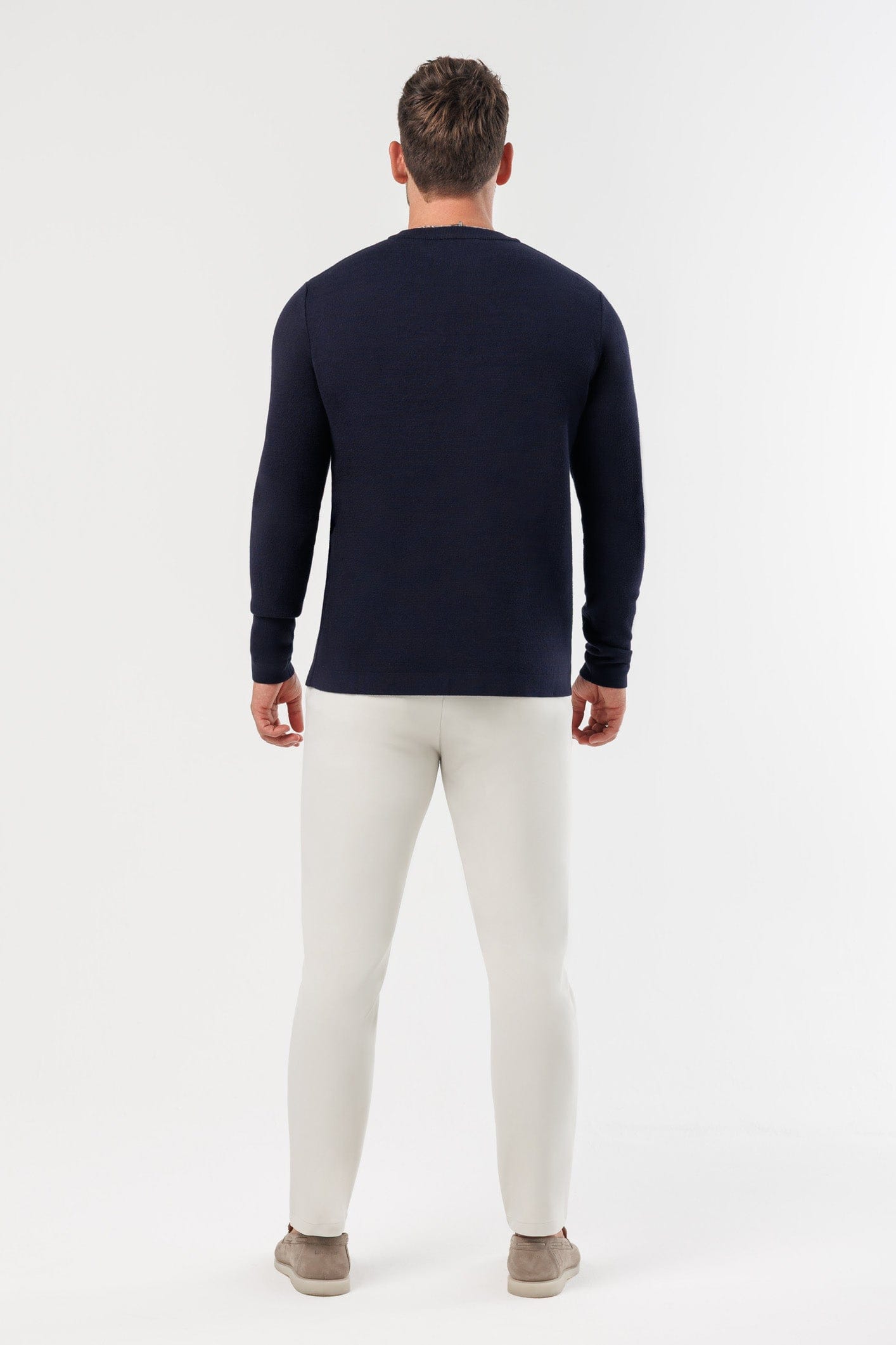 LUXE KNIT SWEATER - NAVY