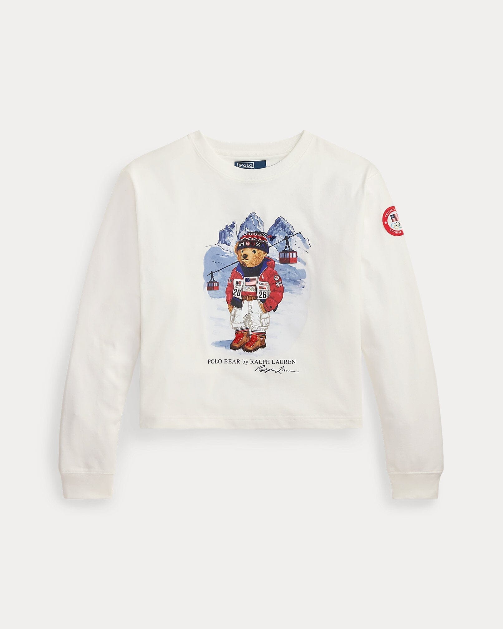 RL Team USA Polo Bear Long-Sleeve T-Shirt