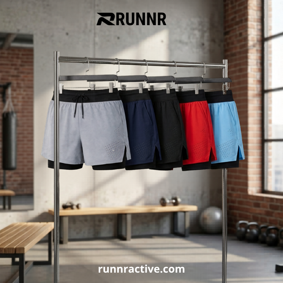 RUNNR 2-in-1 Trail Running Sports Shorts