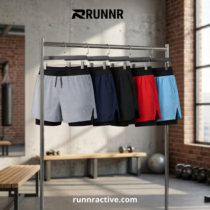 RUNNR 2-in-1 Trail Running Sports Shorts