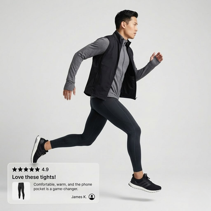 RUNNR™ Performance Running Tights with Built-In Storage
