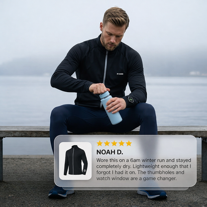 RUNNR Lightweight Marathon Jacket — Breathable, Quick-Dry & Wind-Resistant