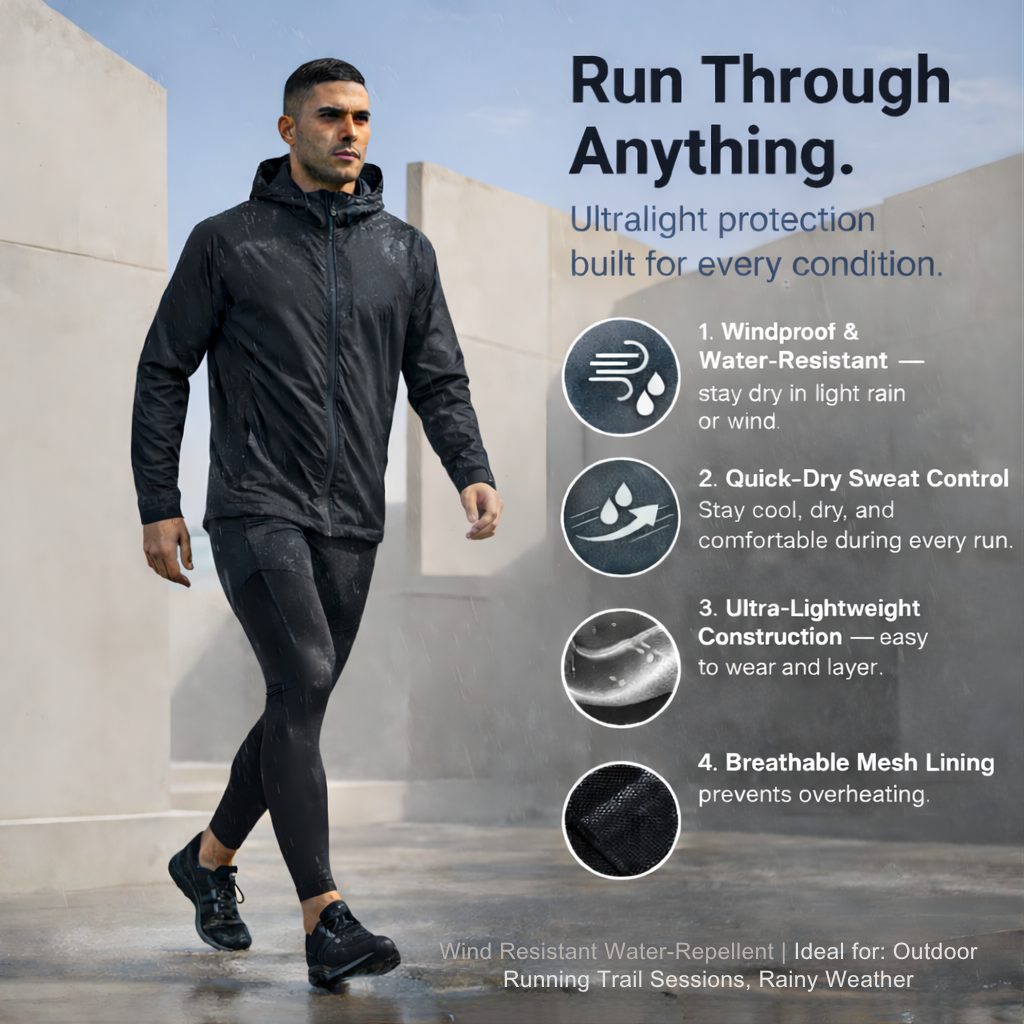RUNNR Aero — Lightweight Hooded Running Jacket