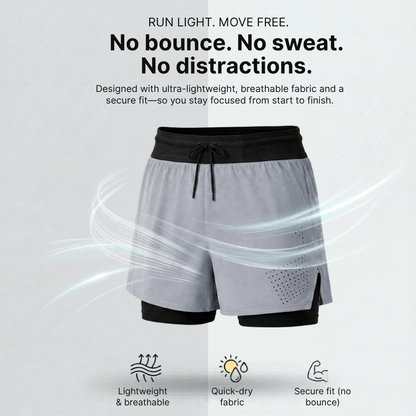 RUNNR 2-in-1 Trail Running Sports Shorts