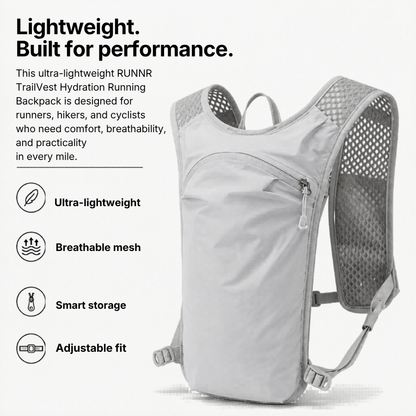 RUNNR TrailVest Hydration Running Backpack