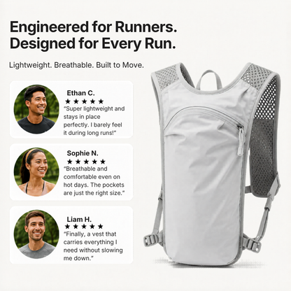 RUNNR TrailVest Hydration Running Backpack