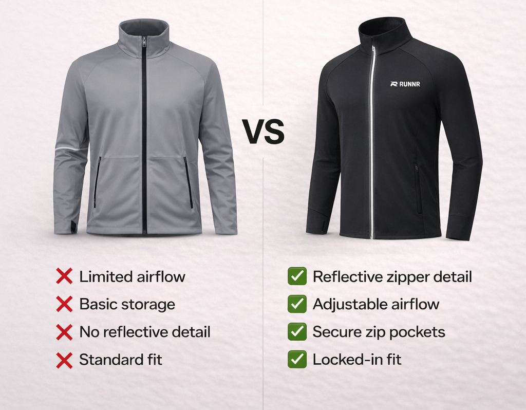 RUNNR Lightweight Marathon Jacket — Breathable, Quick-Dry & Wind-Resistant