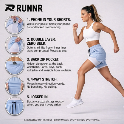 RUNNR Women 2-in-1 Running Shorts