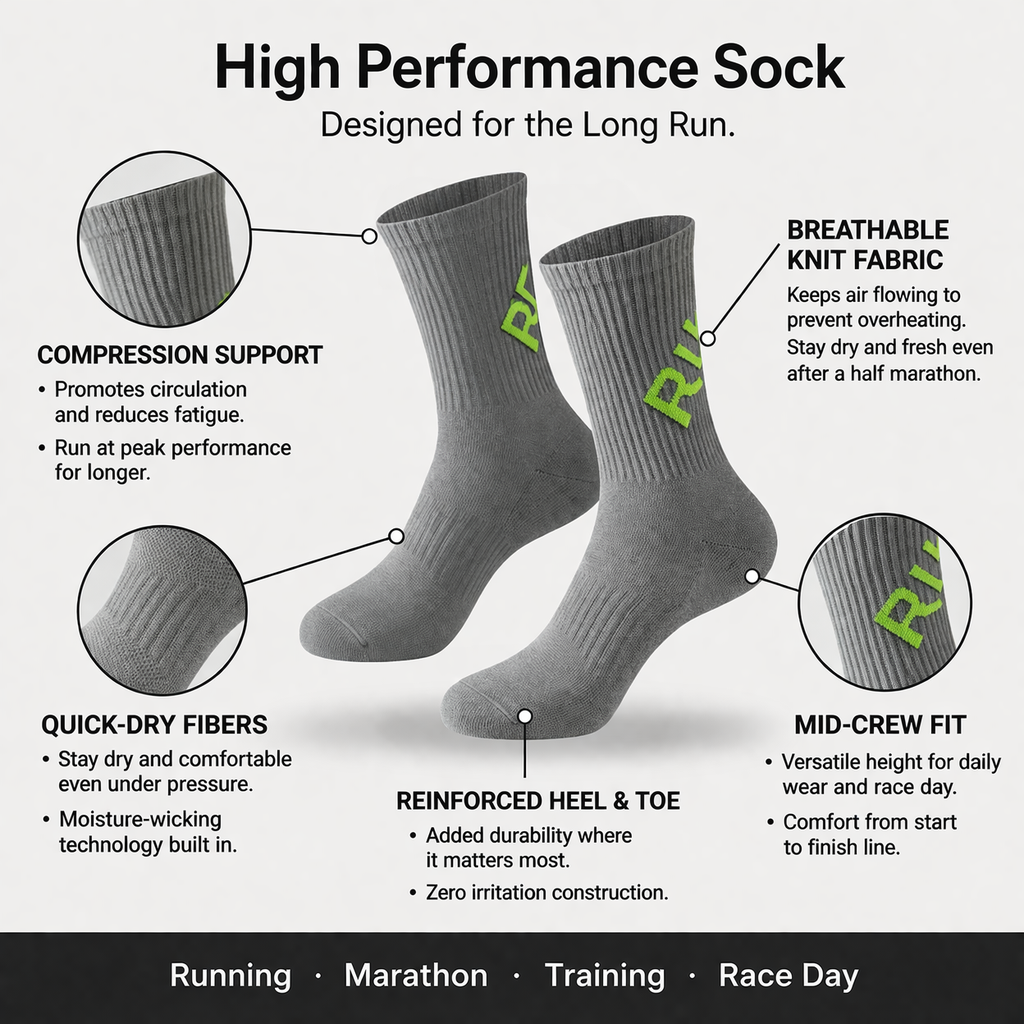 RUNNR Endurance™ Running Socks