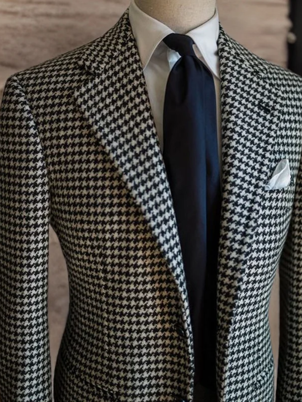VIKTOR® Plaid Notched Lapel Suit Jacket