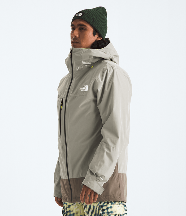 TNF Herrenjacke Thermoball Eco Snow Triclimate Clay Grey/TNF Black