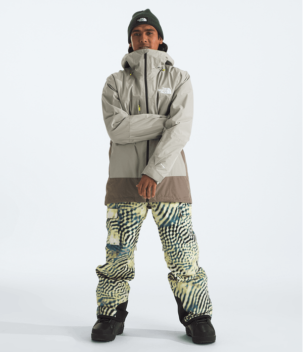 TNF Herrenjacke Thermoball Eco Snow Triclimate Clay Grey/TNF Black