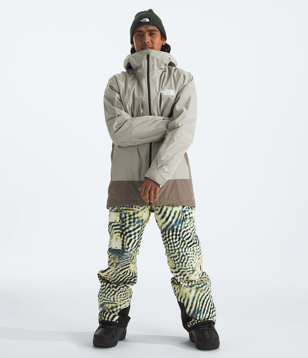 TNF Herrenjacke Thermoball Eco Snow Triclimate Clay Grey/TNF Black