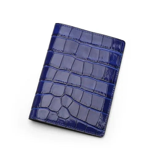 FLORENTI® Crocodile Embossed Leather Passport Cover