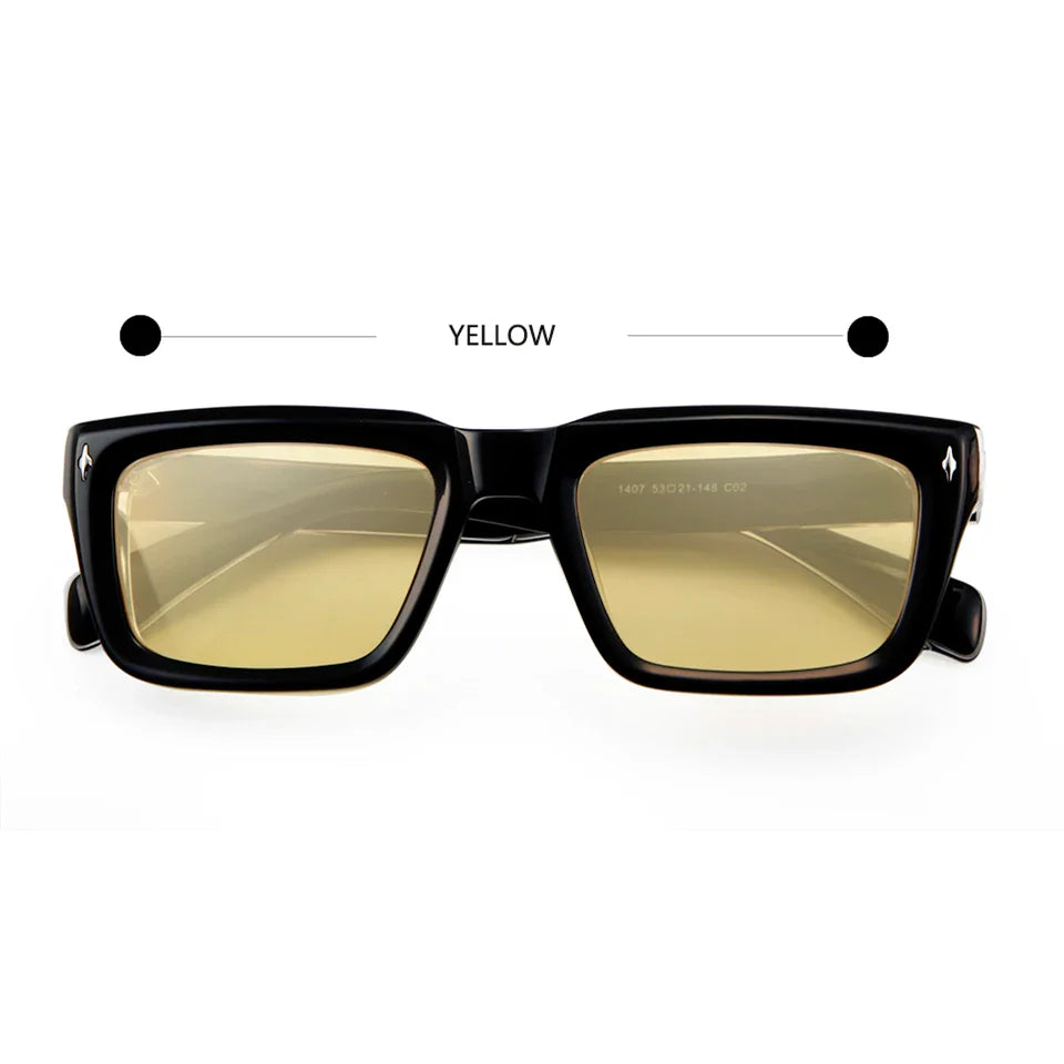 ESNERO® Crystal Acetate Square Sunglasses
