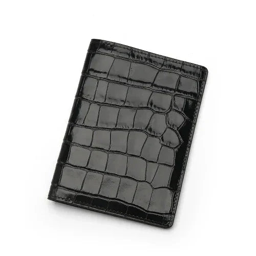 FLORENTI® Crocodile Embossed Leather Passport Cover