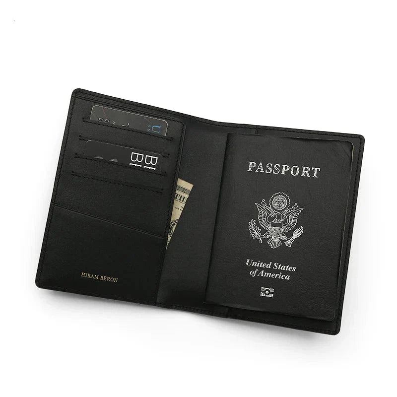 FLORENTI® Crocodile Embossed Leather Passport Cover