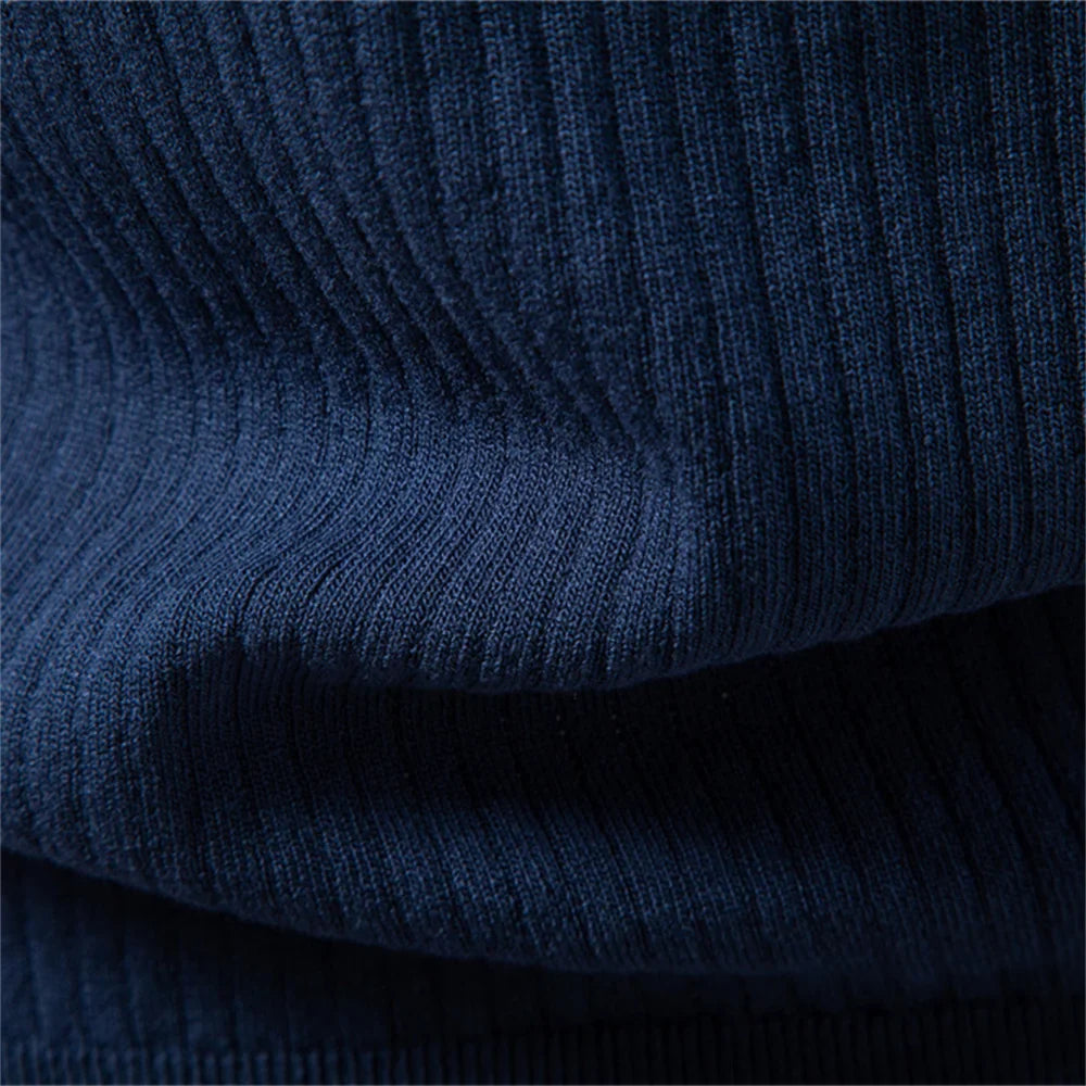 PACCINO® Classic Solid Knit Polo Shirt