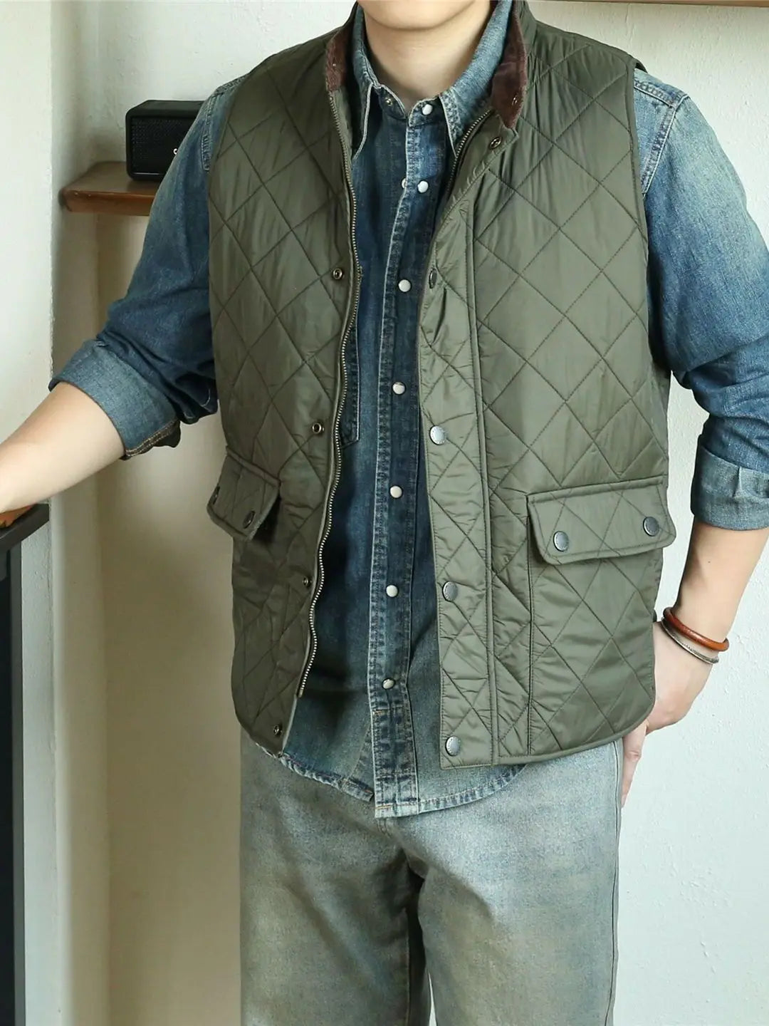 BROGUE® Quilted Cotton Zip Vest