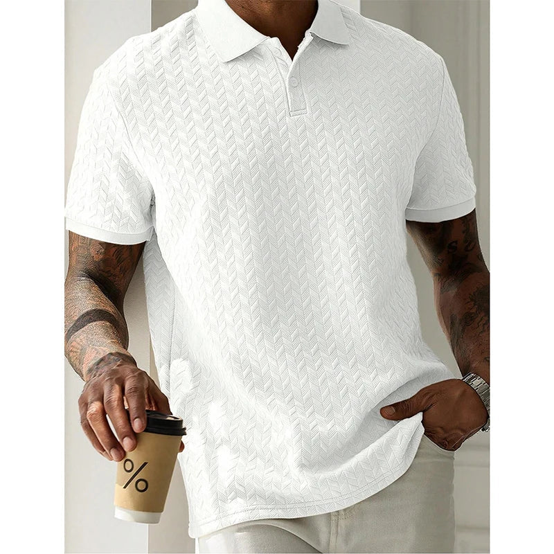 TORRINO® Short Sleeve Knit Polo Shirt
