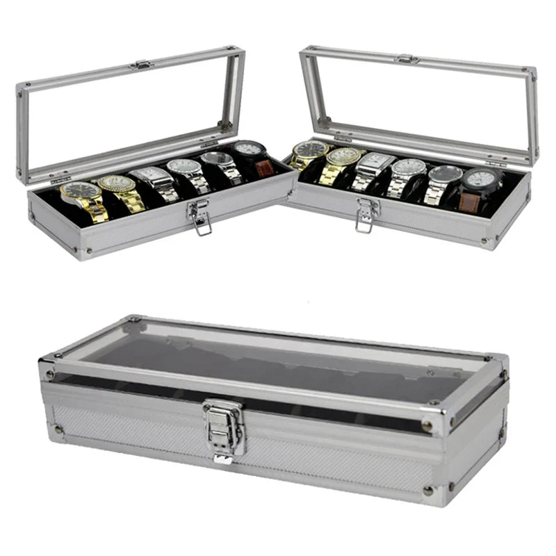 PREMMIO® Luxury Aluminum Alloy Watch Storage Box