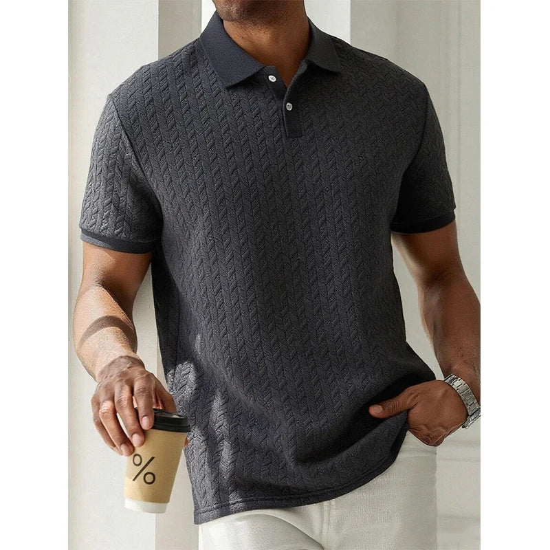 TORRINO® Short Sleeve Knit Polo Shirt