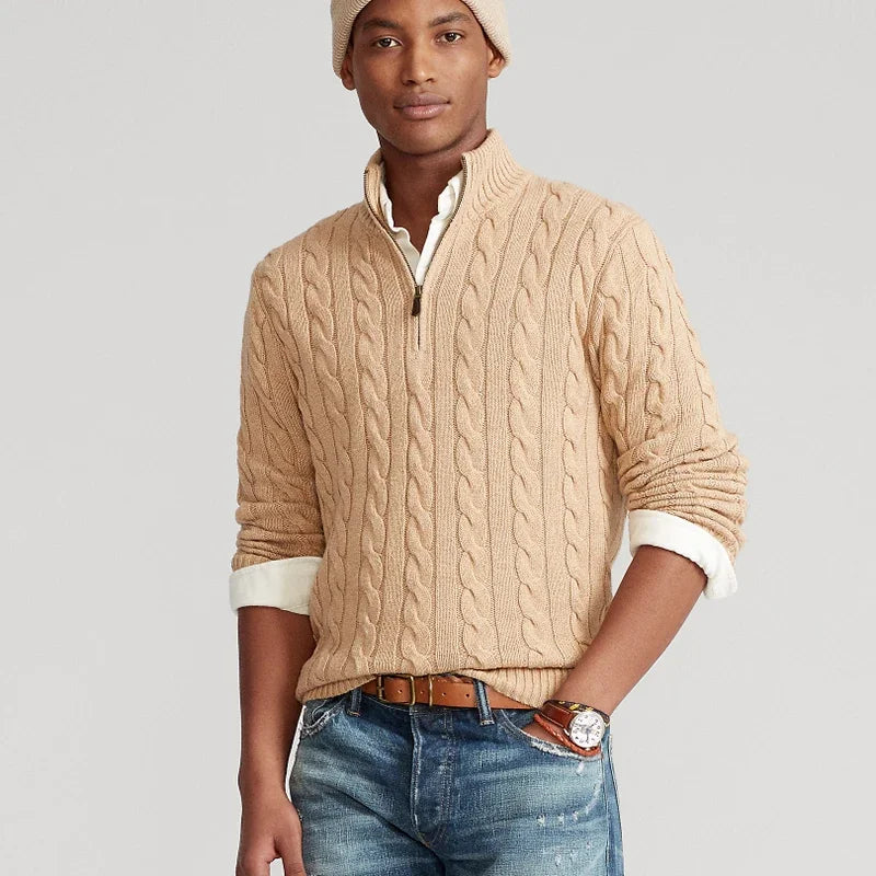 LUCERNE® Sweater – 100% Cotton Knitted Elegance